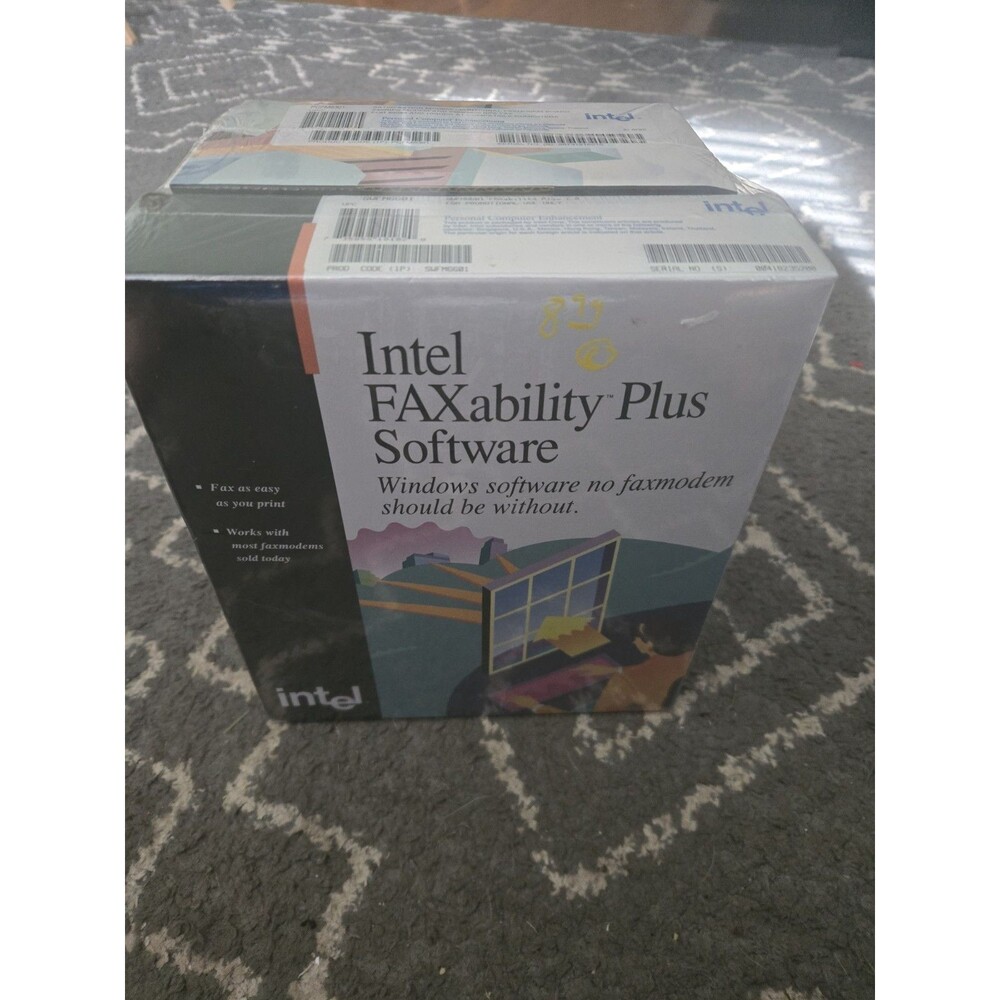 New 1990s Intel PCFM6301 Modem, SWFM Faxability software package